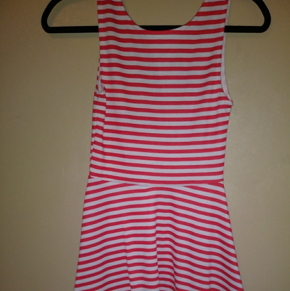 Divided/H&M Orange An White Striped Dress